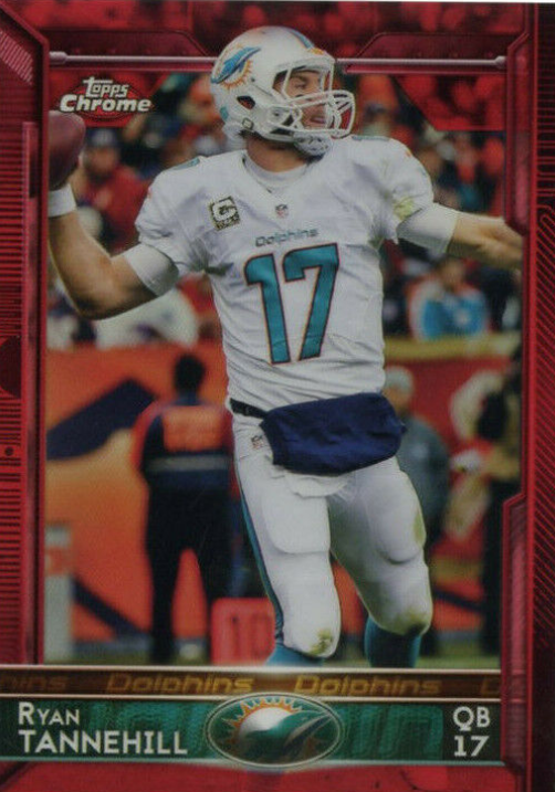 2015 Ryan Tannehill Topps Chrome Red Refractor