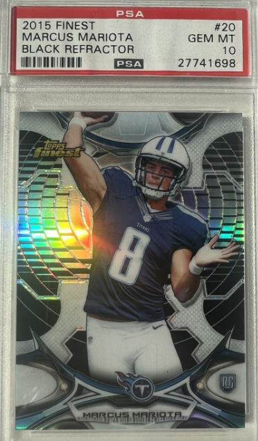 2015 Topps Finest Marcus Mariota Black Refractor