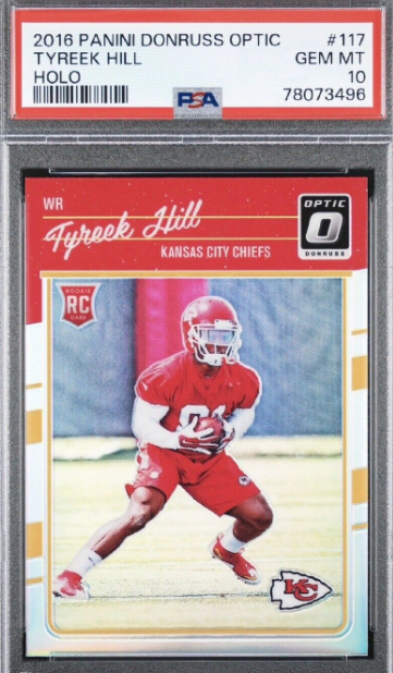 2016 Donruss Optic Tyreek Hill RC Silver Holo Refractor