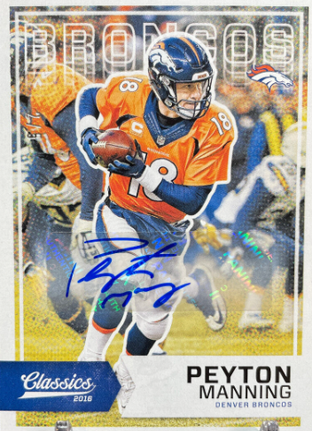 2016 Panini Classics Football Peyton Manning 29 Auto /5 Broncos