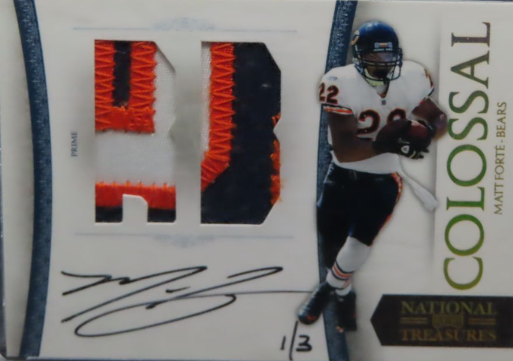 2016 Panini Honors Matt Forte 2011 National Treasures Colossal Patch Auto #1/3