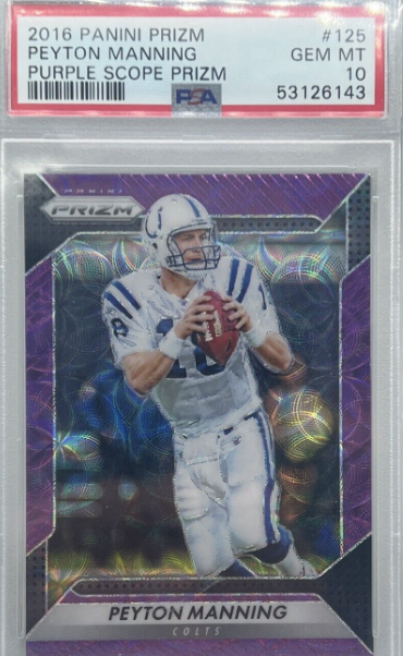 2016 Peyton manning purple scope prizm