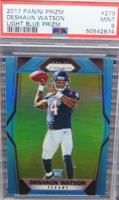 2017 Panini Prizm DeShaun Watson Light Blue Prizm Rookie RC