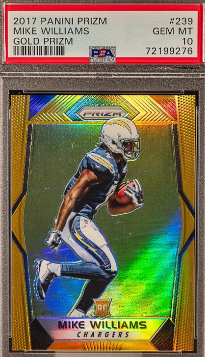 2017 Panini Prizm Gold Mike Williams ROOKIE