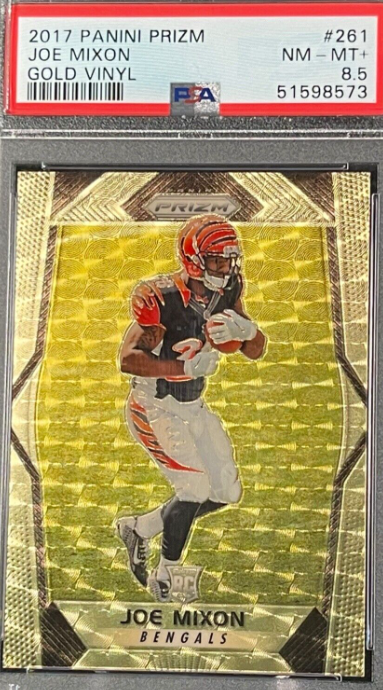 2017 Prizm Joe Mixon GOLD VINYL #/5 - Rookie Card RC