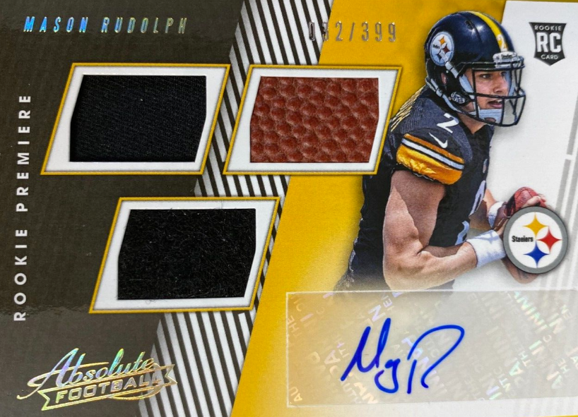 2018 Absolute Mason Rudolph ROOKIE JERSEY AUTOGRAPH