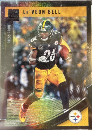 2018 Donruss Le'Veon Bell 1/1 Press Proof Die Cut