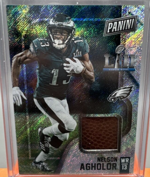 2018 Panini Black Friday NELSON AGHOLOR Super Bowl Game Used Ball Eagles