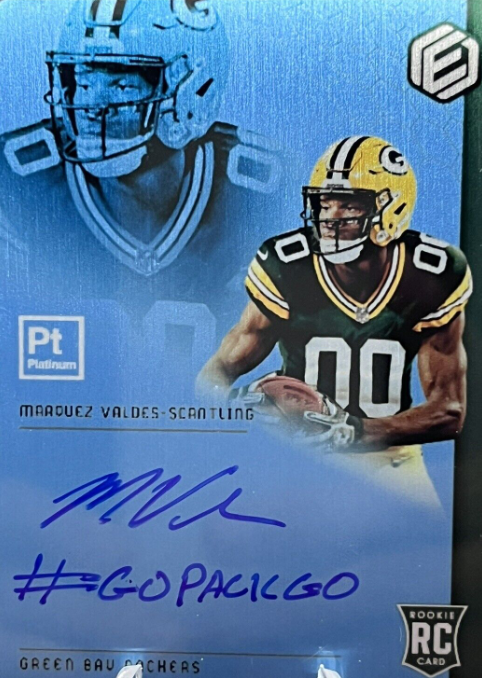 2018 Panini Elements Marquez Valdes-Scantling 1/1 One Of One Chiefs Packers