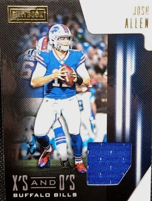 2018 Panini Playbook X'S and O'S Rookie Jersey Josh Allen Buffalo Bills