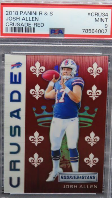 2018 Rookies & Stars Josh Allen Crusade Red Prizm Rookie RC