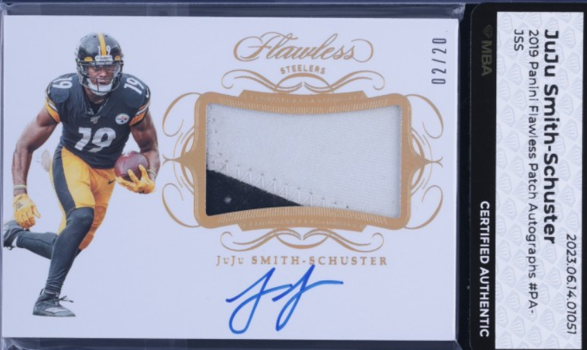 2019 Panini Flawless JuJu Smith-Schuster PATCH AUTO