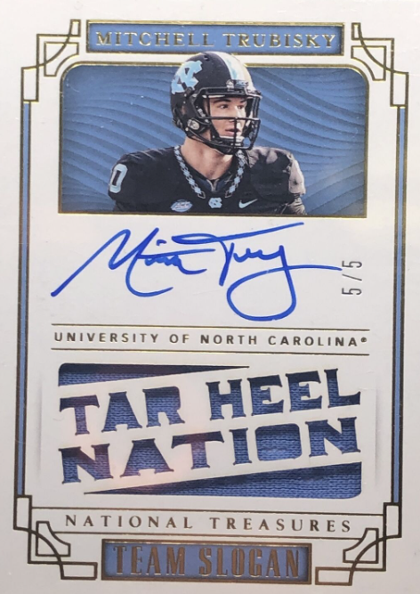 2019 Panini National Treasures Mitch Trubisky