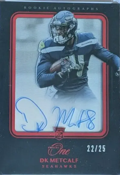 2019 Panini One Red D.K. METCALF Auto