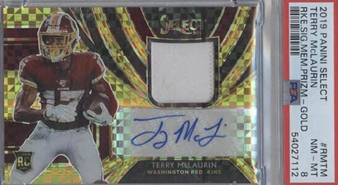 2019 Panini Select Rookie Jersey Autograph Terry McLaurin