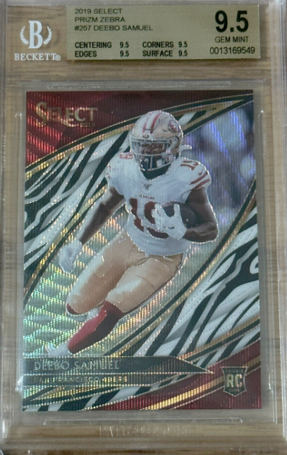 2019 Select Deebo Samuel Club Level Rookie RC Zebra Prizm