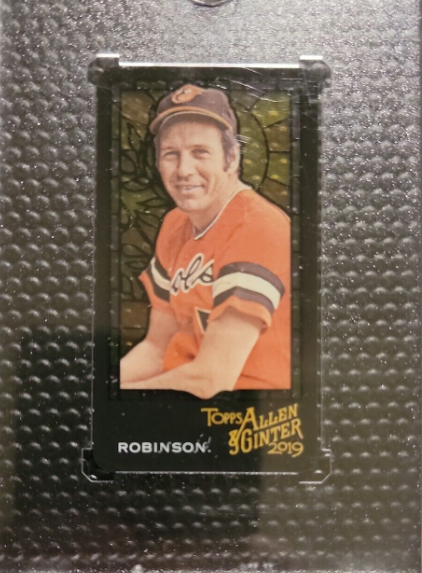 2019 Topps Brooks Robinson Allen and Ginter Stained Glass Mini Card #355 Mint