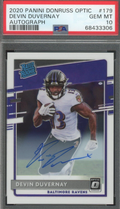 2020 Donruss Optic Devin Duvernay Rated Rookie Auto