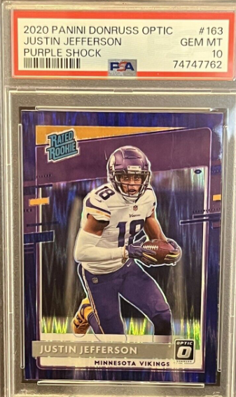 2020 Optic Justin Jefferson RC Purple Shock 