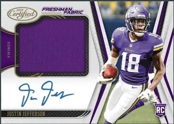 2020 Panini Certified Rookie Patch Autograph Justin Jefferson RC RPA Digital