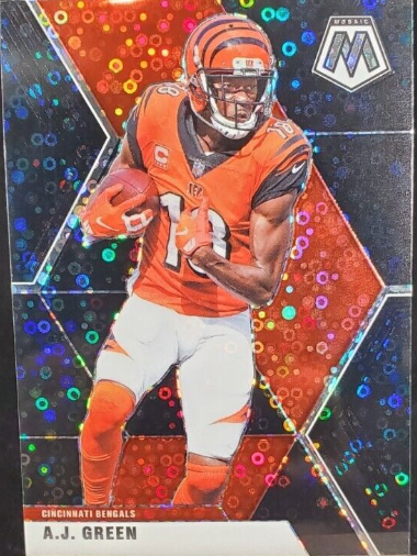 2020 Panini Football No Huddle Disco Black Mosaic Prizm A.J Green 1/1 Bengals