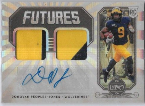 2020 Panini Legacy Donovan Peoples - Jones "Futures" Dual Patch Auto Card 175/199