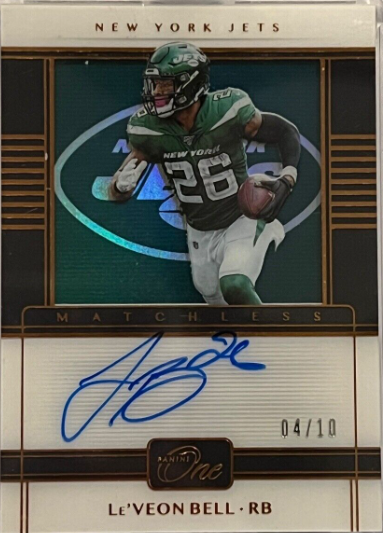 2020 Panini One Le'Veon Bell Matchless Bronze Auto