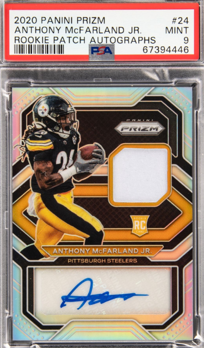 2020 Panini Prizm Rookie Patch Autographs 24 Anthony Mcfarland Jr. 