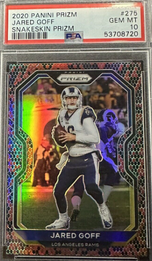 2020 Prizm Football Jared Goff Snakeskin Prizm SSP