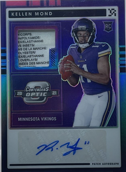 2021 Contenders Optic RPA Rookie Nebula Kellen Mond RC Auto 1/2