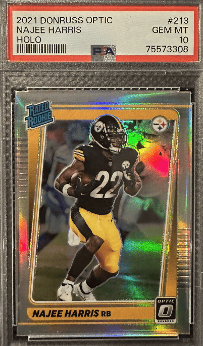 2021 Donruss Optic Najee Harris Holo Rated Rookie