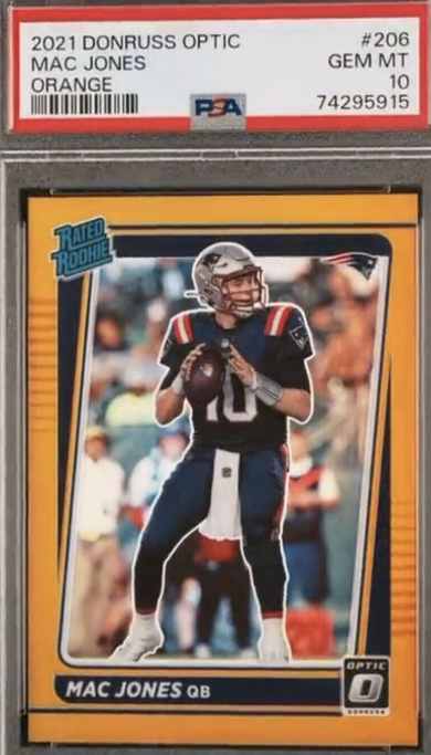 2021 Donruss Optic Rated Rookie Orange Mac Jones