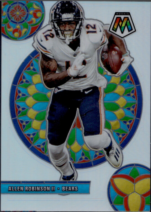 2021 Mosaic Football Allen Robinson BEARS #GM-20 Stained Glass Insert