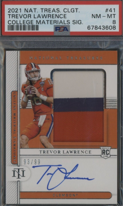 2021 National Treasures Trevor Lawrence RPA RC Patch AUTO