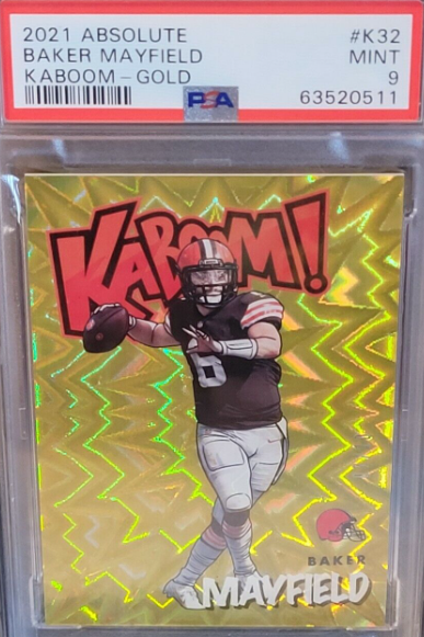 2021 Panini Absolute Kaboom GOLD SSP 7/10 Baker Mayfield