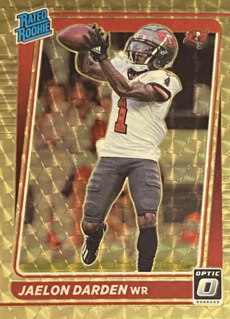 2021 Panini Donruss Optic Jaelon Darden Gold Vinyl Rated Rookie RC 1 of 1