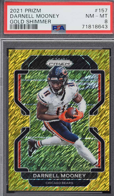 2021 Panini Prizm Gold Shimmer Darnell Mooney