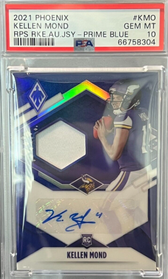 2021 Phoenix Kellen Mond Prime Blue Rookie Patch Auto