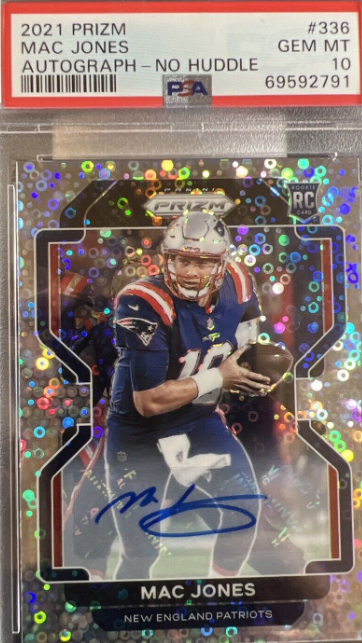 2021 Prizm MAC JONES ROOKIE AUTO Silver No Huddle Disco