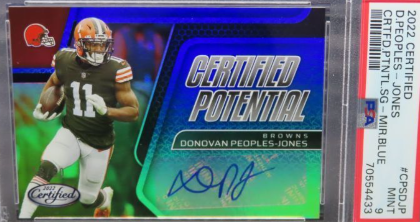 2022 Certified Donovan Peoples-Jones Potential Mirror Blue Auto