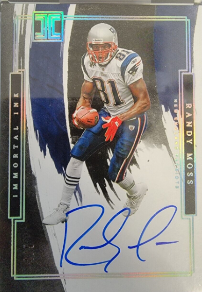 2022 Impeccable Randy Moss On Card Auto #4/5