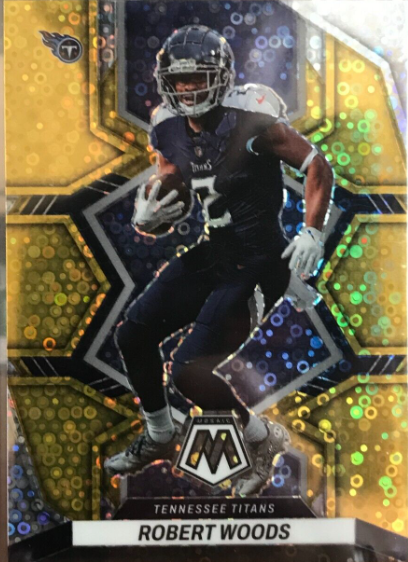 2022 Mosaic Gold Disco No Huddle Robert Woods 7/10 GREAT