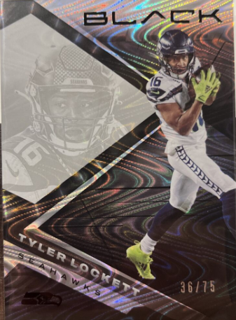 2022 Panini Black #85 Tyler Lockett Silver Parallel /75- Seattle Seahawks