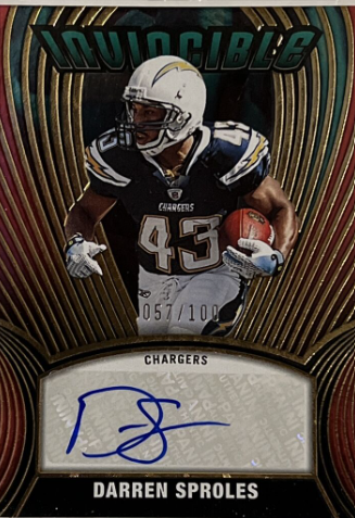 2022 Panini Chronicles Darren Sproles Invincible Auto