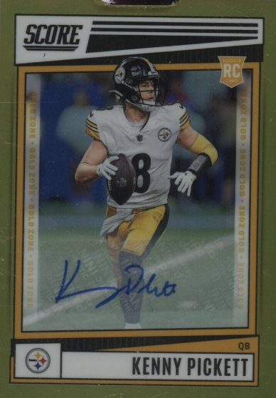 2022 Panini Chronicles Score Gold Kenny Pickett RC Rookie AUTO 42/50