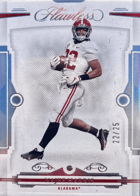 2022 Panini Flawless Collegiate #69 Najee Harris DIAMOND GEM 22/25 JERSEY MATCH