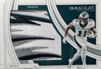 2022 Panini Immaculate A.J Brown Eagles Logo Patch