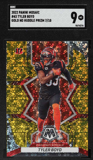 2022 Panini Mosaic Gold No Huddle Prizm Tyler Boyd