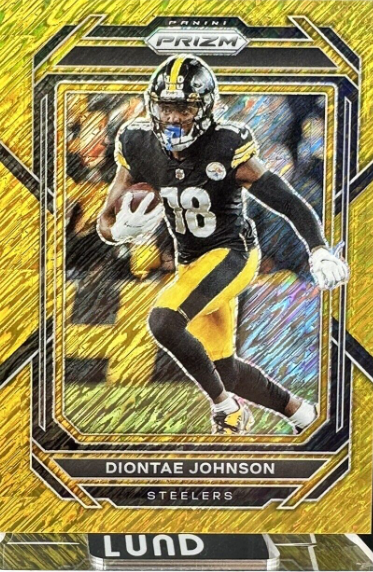 2022 Panini Prizm Diontae Johnson Gold Shimmer /10 Prizm Steelers