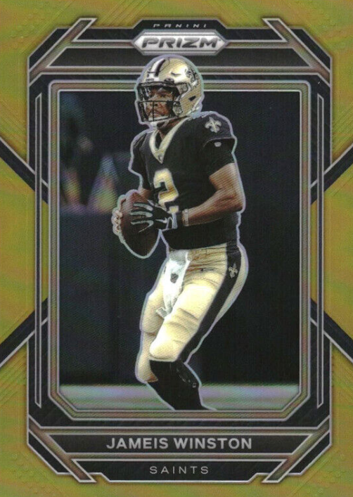 2022 Panini Prizm Prizms Gold #207 Jameis Winston /10